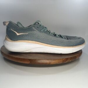 Hoka One One Hupana Flow Shoes Womens Size 11 Blue Green Knit Running Sneakers